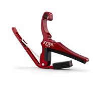 Kyser Cejilla Cambio-Rápido para guitarras acústicas de 6 cuerdas, Rojo Rubí, KG6R