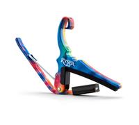 Kyser Cejilla Cambio-Rápido para guitarras acústicas de 6 cuerdas, Tie-Dye, KG6TD