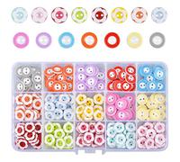 KYSUN 225 Piezas Botones de Madera de Colores, 12 mm Botones de Costura, Botones Infantiles, Botones Costura de Redondo con Caja para Bricolaje de Tejido a Mano Costura Manualidades, 2 Agujeros