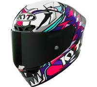 KYT KX-1 Race GP Bastianini Replica 2023, casco integral S male Negro/Lila/Fucsia/Blanco