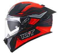 KYT Cascos R2R Led Matt Black / Red L