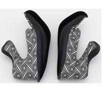 KYT Cross Over Almohadillas para las mejillas, gris, Talla XL