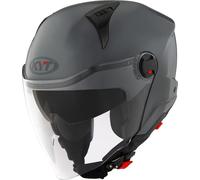 KYT D-City Plain Casco Jet, gris, Talla XS (53/54)