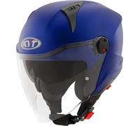 KYT D-City Plain Casco Jet, Mate azul, Talla M (57/58)