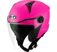 KYT D-City Plain Casco Jet, rosa, Talla S (55/56)