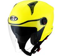 KYT D-City Plain, casco jet S male Amarillo Neón