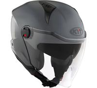 KYT D-City Plain, casco jet S male Gris