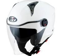 KYT D-City Plain, casco jet XS male Blanco