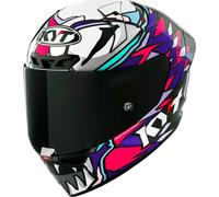 KYT KX-1 Race GP Bastianini Replica 2023 Casco, blanco-rosa, tamaño XL para Hombres