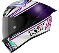 KYT KX-1 Race GP Bastianini Replica 2024, casco integral M male Blanco/Lila/Fucsia/Verde