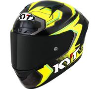 KYT NZ Race Carbon Competition Casco, amarillo, tamaño M para Hombres