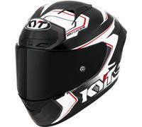 KYT NZ Race Carbon Competition Casco, blanco, tamaño L para Hombres