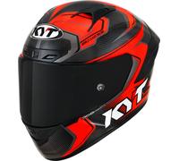 KYT NZ Race Carbon Competition Casco, rojo, tamaño L para Hombres