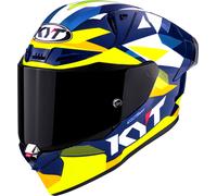 KYT R1R Diamond, casco integral M female Azul/Blanco/Amarillo