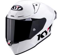 KYT R1R Plain Casco, blanco, tamaño M para Hombres