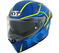 KYT R2R Concept, casco integral XS male Mate Azul/Azul Claro/Amarillo