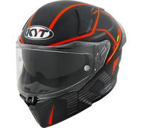 KYT R2R Concept Casco, negro mate/rojo, Talla XXL (63)