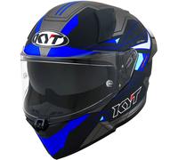 Casco Integral KYT R2R Led Matt Black/Blue