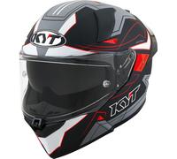 KYT R2R Led Casco, negro-gris, tamaño S para Hombres