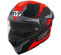 Casco Integral KYT R2R Led Negro Mate/RojoS Negro Mate,Rojo