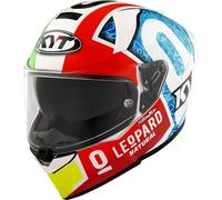 KYT R2R MAX Foggia Misano 2021 Replica, casco integral S male Blanco/Rojo/Verde/Azul Claro