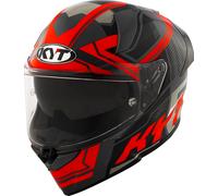 KYT R2R Octane, casco integral S male Gris/Negro/Rojo
