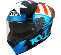 KYT R2R Straight, casco integral M male Negro/Azul/Blanco/Rojo
