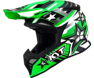 KYT Skyhawk Ardor Casco de Motocross, verde, Talla S (55/56)