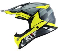 KYT Skyhawk Glowing, casco de cruz M male Gris Oscuro/Gris/Amarillo Neón/Negro