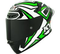 KYT TT-Revo Alex Lowes Replica 2024 Casco, blanco/verde, Talla M (57/58)