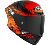 KYT TT-Revo Combustion, casco integral S male Negro/Blanco/Naranja
