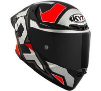 KYT TT-Revo Electron, casco integral S male Mate Negro/Gris/Rojo