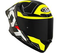 KYT TT-Revo Electron Casco, negro-amarillo, tamaño XL para Hombres