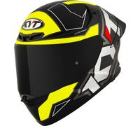 KYT TT-Revo Electron Casco, negro-amarillo, tamaño L para Hombres