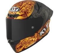 KYT TT-Revo Enea Indonesia 2023 Casco De Moto (Negro Mate/Dorado) Talla: M (57)