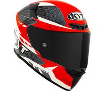 KYT TT-Revo Gear, casco integral XL male Gris/Blanco/Rojo