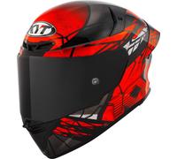 KYT TT-Revo Integral Motorradhelm Rot/Schwarz Matt M (57) Pinlock