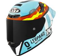 KYT TT-Revo Leopard Replica Casco, rojo/amarillo, Talla L (59/60)