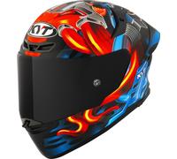 KYT TT-Revo Magnet Casco, rojo/azul, Talla XL (61/62)
