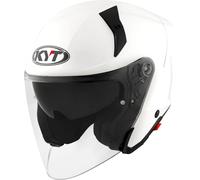 KYT TTR-JET Plain, casco jet XL male Blanco
