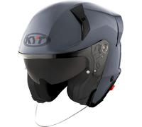 KYT TTR-JET Plain, casco jet XS male Gris