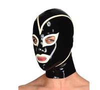 KYTFLCG Látex Cabeza Cubrir Látex Máscara de Cabeza Capucha de Goma Adecuada para Cosplay Fiestas y Discotecas Alta Gama(Size:XXL)