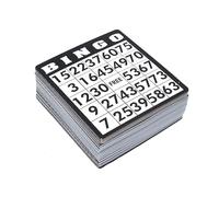Kyto Juego de 500 tarjetas de bingo, 500 tarjetas diferentes, juego de 500 tarjetas de bingo de papel, tarjetas adicionales para noches de juegos tradicionales de bingo siel, amigos, familia, niños