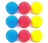 Kyto Juego de 9 Pelotas Blandas de Espuma para niños, 6,5 cm, Multicolor