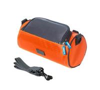 Kytpyi Bolsa Manillar Bicicleta, Bolsa Bicicleta Cuadro, Bolsa Cuadro Bicicleta Impermeable con TPU Pantalla Táctil para Teléfono, Bolsa Bicicleta con 1 Bandolera para Patinete Electrico etc (Naranja)