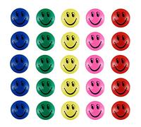 Kytpyi Imanes Nevera, Imanes Pizarra Magnetica, 3cm Colorido Imanes de Caritas Sonrientes Soportes Magnéticos de Pizarra Blanca para La Escuela, La Oficina y el Hogar (50 Piezas)