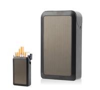 Kytpyi Pitilleras para Cigarrillos, Pitillera Tabaco de Liar, Anti-aplastamiento Humedad Resistente al sudor Pitillera Mujer Hombre para 15~20 Cigarrillos, Cigarette Case para Regalo Diario (Negro)
