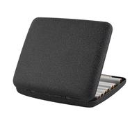 Kytpyi Portasigarette, Porta Sigarette, Retrò a Prova di Umidità Portasigarette in Metallo per 20 Sigarette Slim, Portatile Porta Sigaretta per Vita Quotidiana, Attività Commerciale (Nero Opaco)