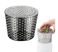 Kytpyi Rejilla Desague Terraza, Protectores de Canalón, Anticorrosivo Antióxido Acero Inoxidable Protector de Bajantes contra Hojas, Piedras, Animales, para Cocina, Jardín (Diámetro 90-110mm)