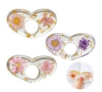 Kytpyi Separador de Hojas para Libros, Le Portarpáginas del Libro, 3 piezas Lindo Flores secas Soporte para Páginas de Libros para Leer Regalo, Accesorios Lectura Creativo para Maestro Alumno Amigo